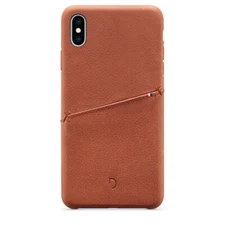 New DECODED Protective Back Case Cover for iPhone XS Max Brown Leather