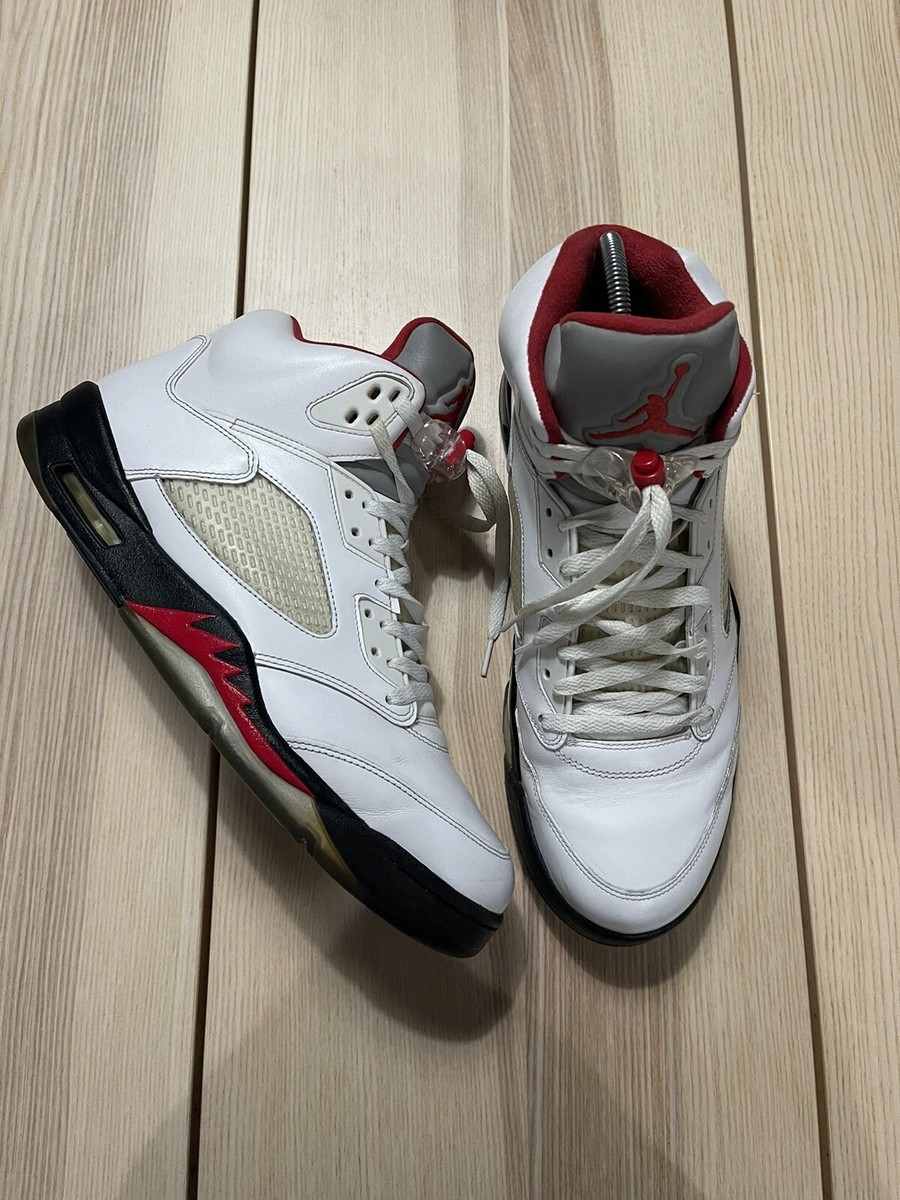 2013 Nike Air Jordan 5 V “Fire Red” Retro Shoes 136027-100 Size 14