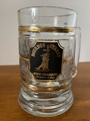 Bourbon Street New Orleans Birthplace of Jazz Beer Mug by Culver