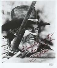 Autographed Jack Elam photo JSA authenticated