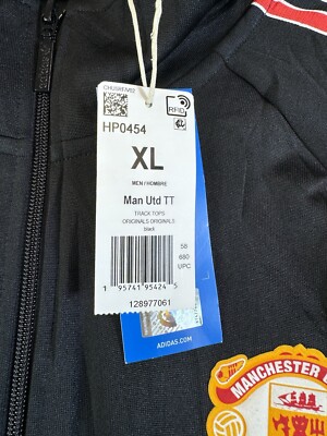 Adidas Originals Men's Manchester United Track Jacket HP0454 Size