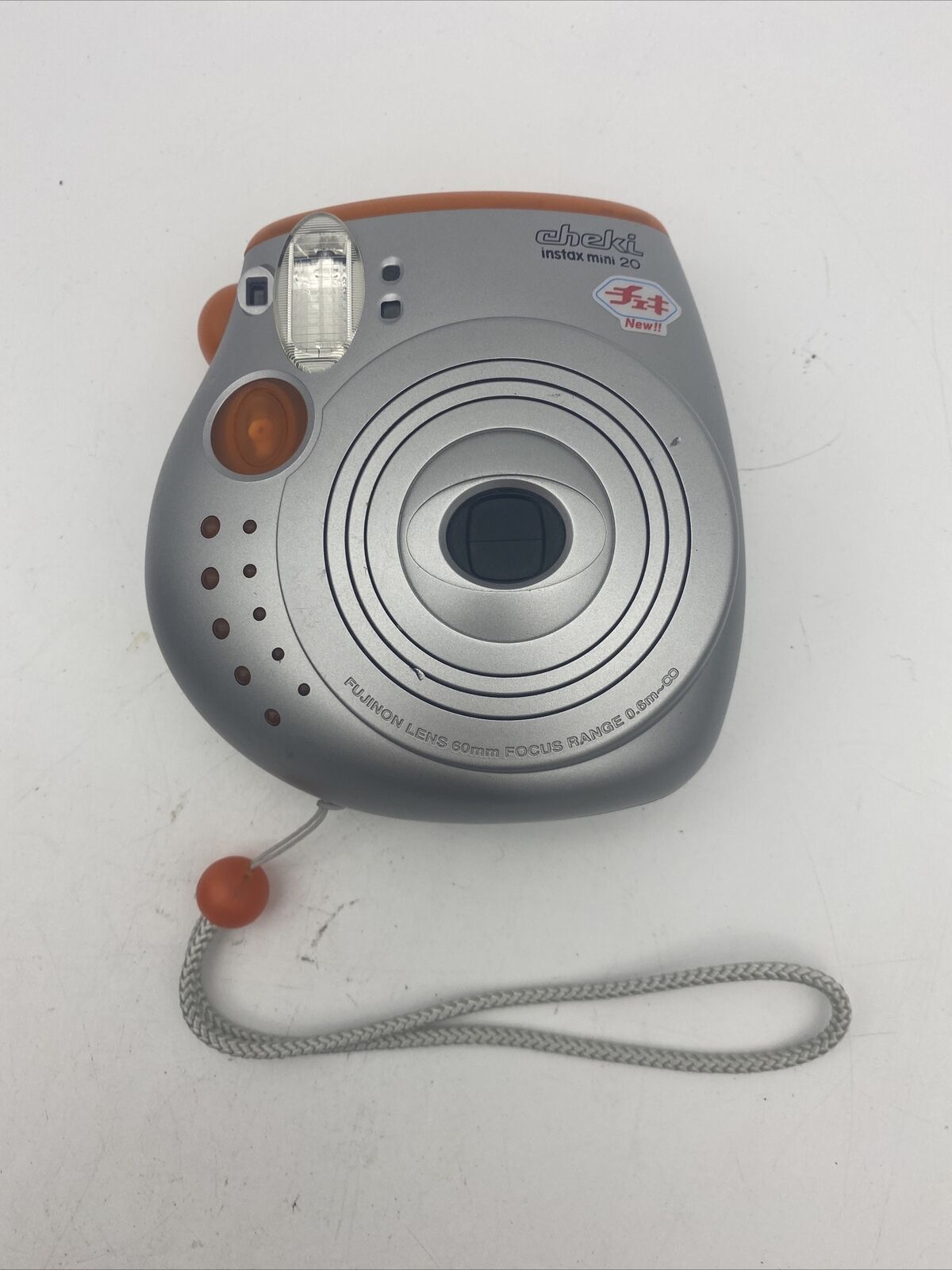 Fujifilm Cheki Instax mini 20 Orange Instant Film Camera w/ Strap