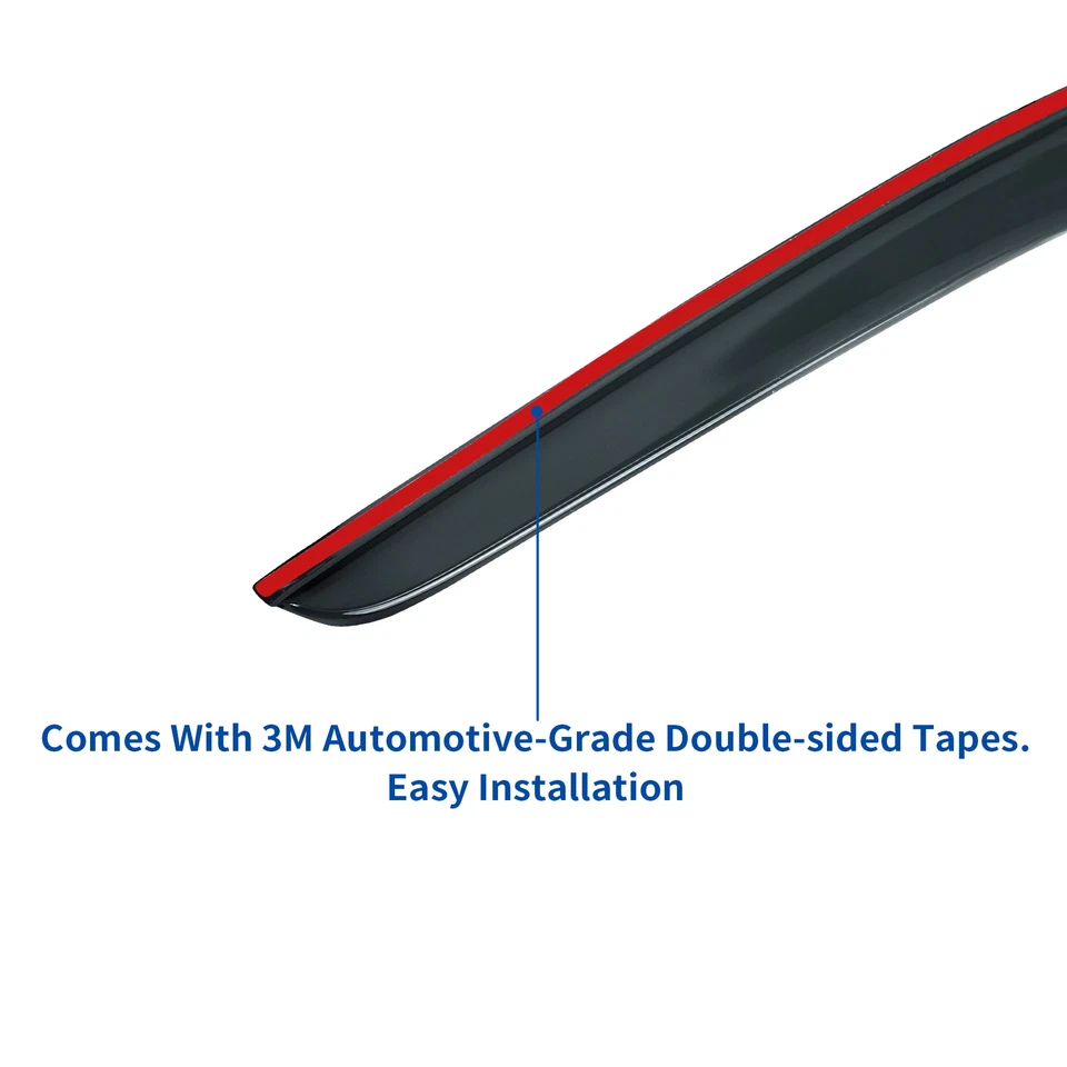 4pcs Sun/Rain Guard Vent Shade Window Visor Fit 04-15 Titan Crew Cab 4 Full Door Foto 4 de 4