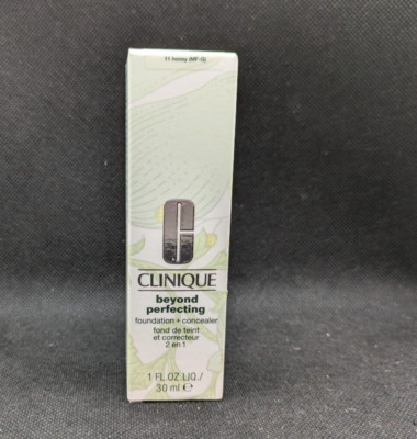 Clinique Beyond Perfecting Foundation+Concealer #11 Honey MF-G, CN 58 MF NIB