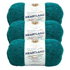 (3 Pack) Lion Brand Yarn 136-171M Heartland Yarn, Cuyahoga Valley