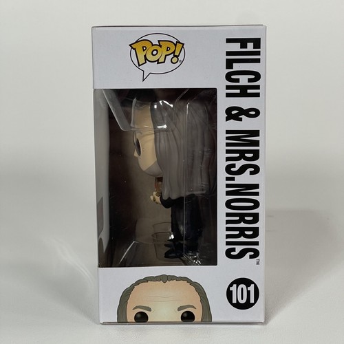 Funko Pop Harry Potter #101 Filch & Mrs. Norris 2019 Otoño Convención Caja Dañada - Imagen 6 de 11