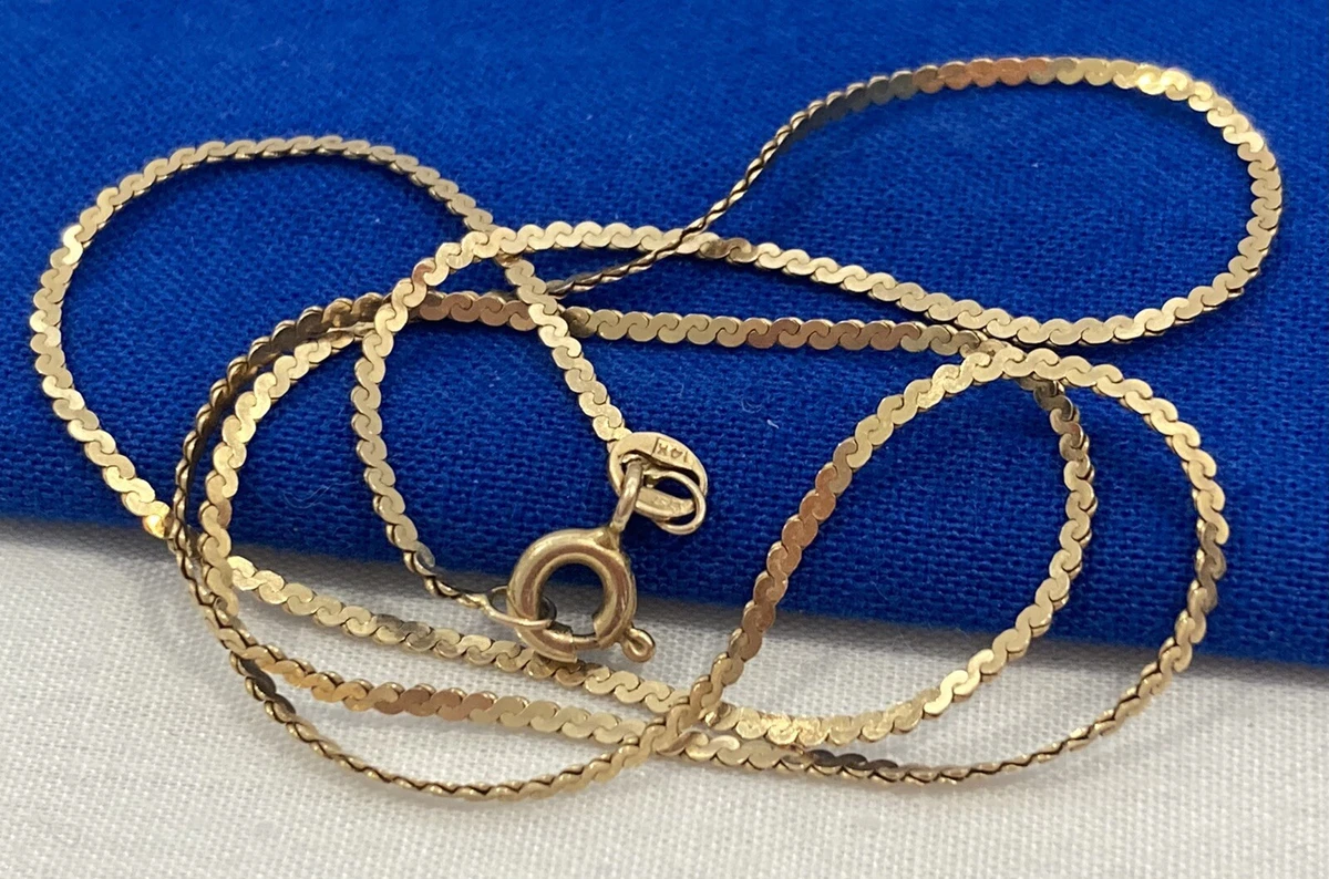 14k serpentine chain deals