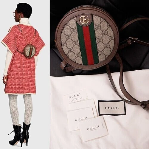 Sac à dos beige rond Gucci Mini GG Supreme Ophidia sac à main