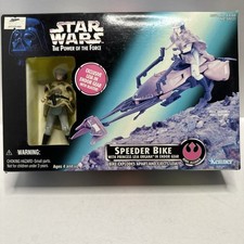 Star Wars  Power of the Force - Speeder Bike With Princess Leia in Endor Gear