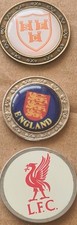TRZY RZADKIE VINTAGE GOLF CLUB MARKERY PIŁKI PROFESJONALNE KIJE PIŁKARSKIE około 2000