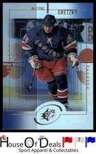 1999-00 SPx #99 Wayne Gretzky *Sample** New York Rangers NHL Hockey Card