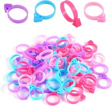 60pcs Pastry Bag Ties, Reble Silicone Piping Bag Clips for Baking