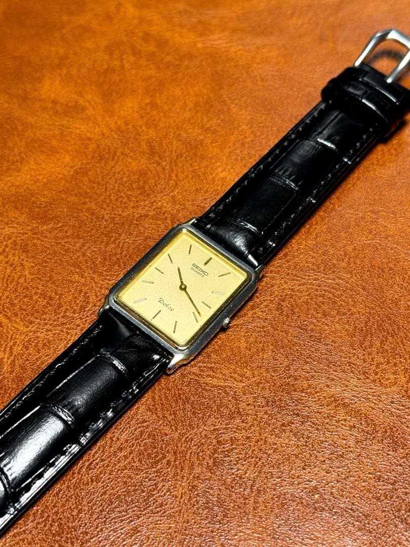 Seiko Dolce 80's Rectangular Watch Working Rare S… - image 4