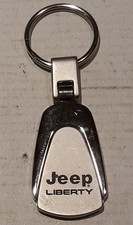 K89  Silverchrome Jeep Liberty Key Fob Chain.