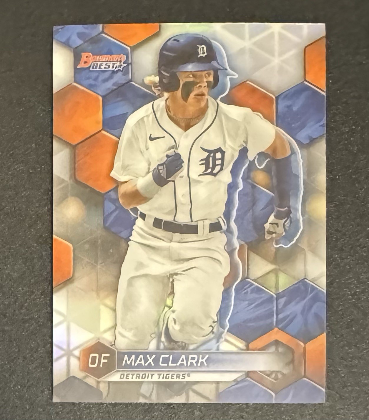 Max Clark 2023 Bowman’s Best Top Prospects Refractor #TP-23 - Detroit Tigers