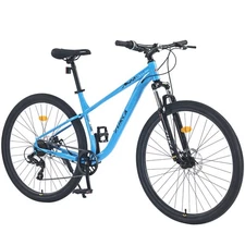 29" Mountain Bike 8-Speed for Adults，18in Steel Frame，Disc Brakes，MTB Bicycle
