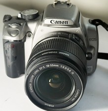 Canon EOS 350D Silver DSLR Camera + Canon 18-55mm IS Lens + Battery+charger