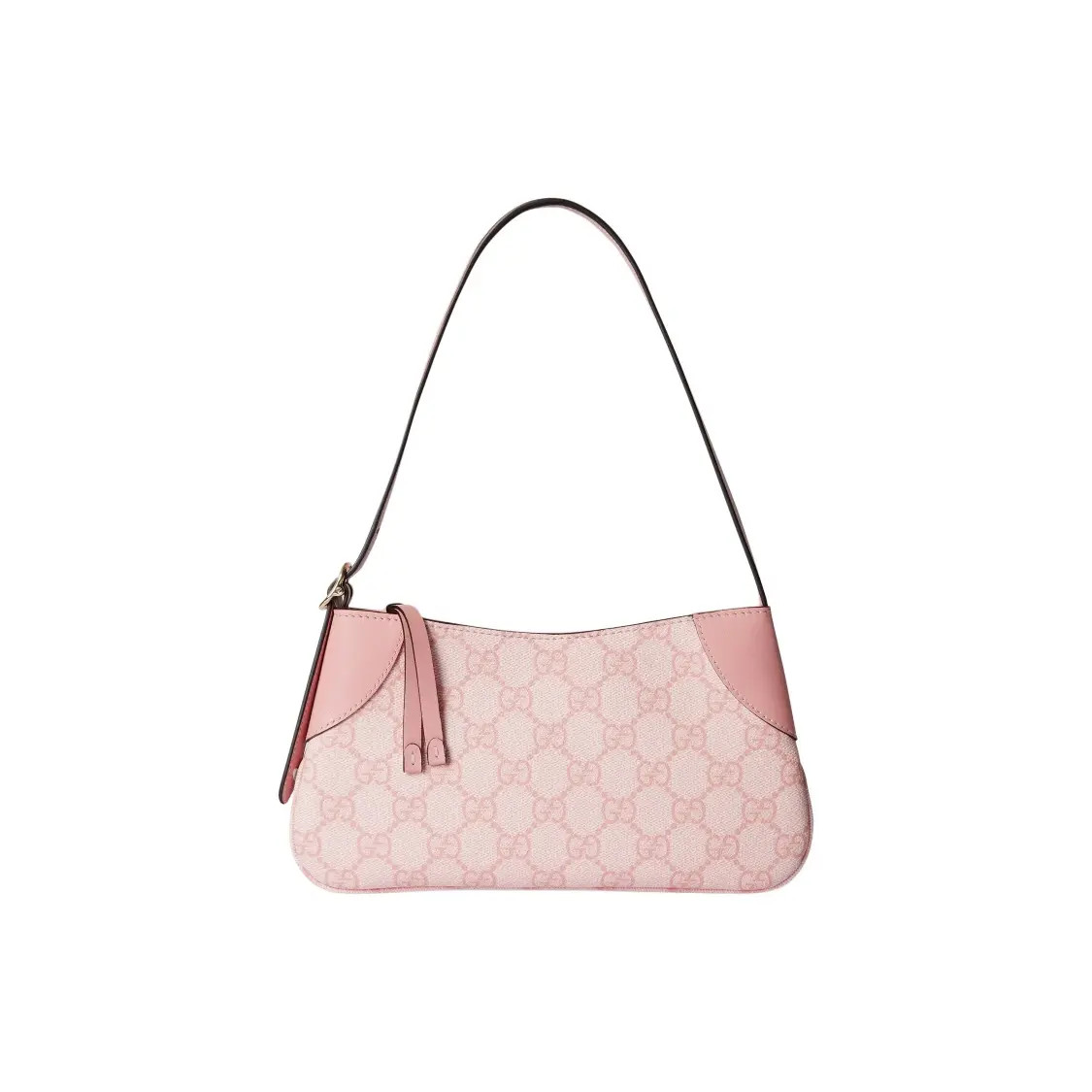 美品！GUCCI ピンクファークラッチバッグ GUCCI GG Emblem shoulder bag ultra-mini women's pink 7.5x9x0.8x5.1