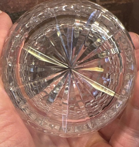 Vtg Waterford Crystal Cut Perfume Bottle Decanter Stopper 4.5 Inch - Picture 8 of 14