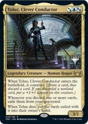 Toluz, Clever Conductor -Foil Light Play MTG Promo Pack: Streets of New Capenna