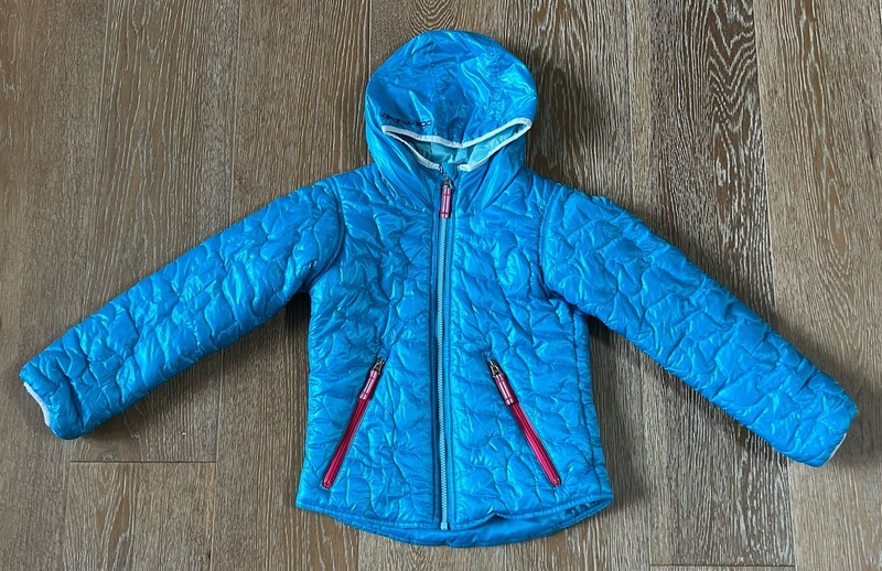Obermeyer Girls Ski Winter Jacket In Bright Blue Size 7 VGUC