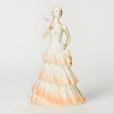 Vintage 1990 John Bromley "Katie" Coalport Bone China elegante Dame Figur