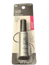 Maybelline Ultra Liner Waterproof  Liquid Eye Liner 301 Black 0.25oz / 7.3ml-New