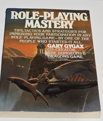 Role-Playing Mastery by Gary Gygax 1987 Perigee Paperback Book by D&D Creator