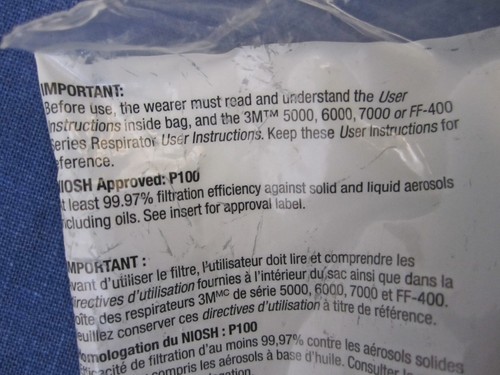 (12) 3M Particulate Filter 2297 Advanced Nuisance-Level Organic Vapor/P100, READ - Picture 6 of 7
