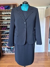 John Meyer Women's Size 14 Black Sparkle Skirt Suit Blazer  Skirt Set 27 