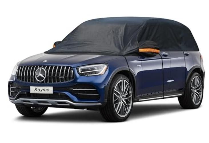 Half Car Cover Waterproof All Weather for SUV (143"-157") | Heavy Composite