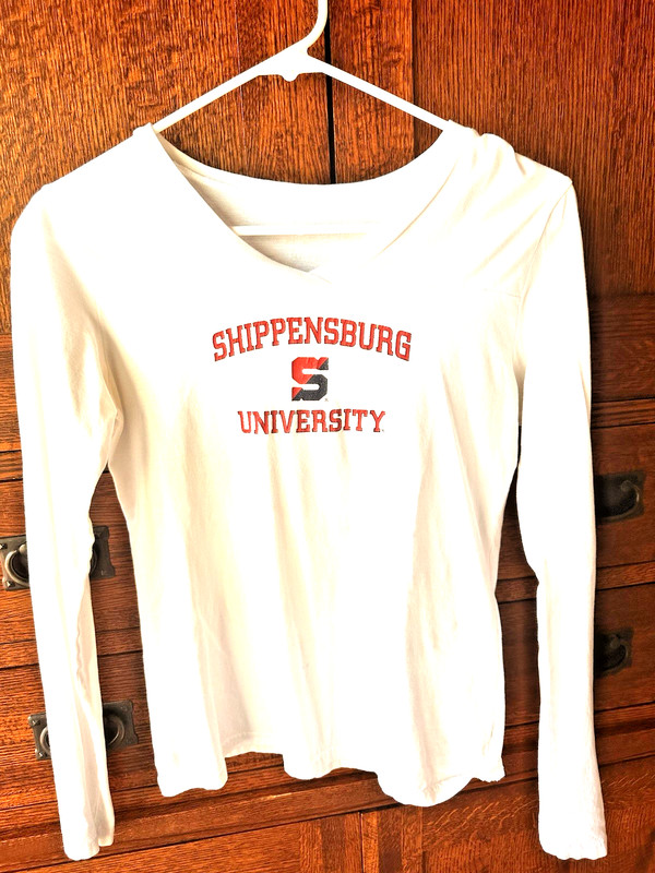 Shippensburg University Tee Shirt - Women's Small - Long Sleeve - Free Ship