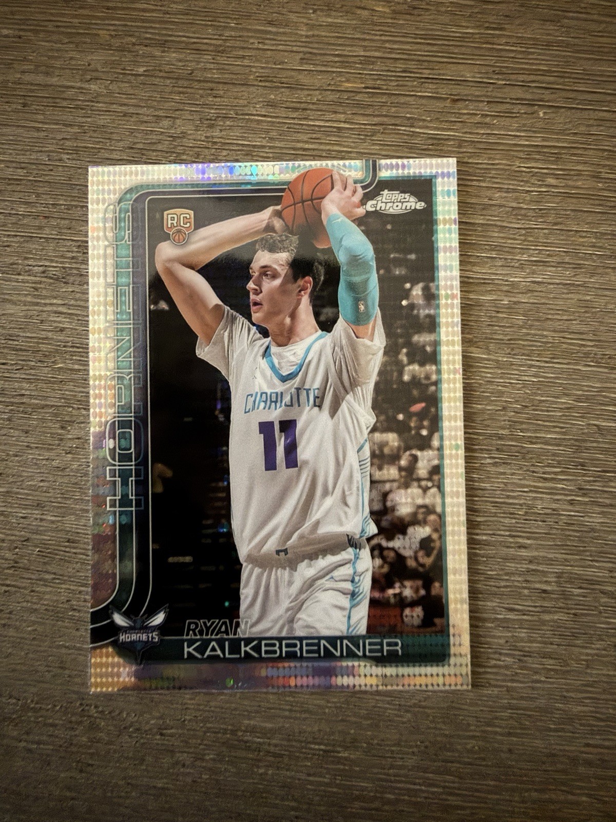 Ryan Kalkbrenner Pulsar Parallel 2025-26 Topps Chrome RC #284 Rookie Hornets
