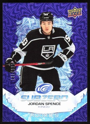 2022-23 Upper Deck Ice Sub Zero Rookies Jordan Spence Rookie /999 Los Angeles