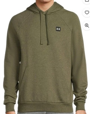 Under Armour Hoodie Pullover Sweatshirt Mens Olive Green  Sz S-M  pit to pit 22''