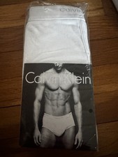 Vintage 1999 Calvin Klein COTTON Traditional Full Rise 3 Briefs Sz 38 U1000 NEW