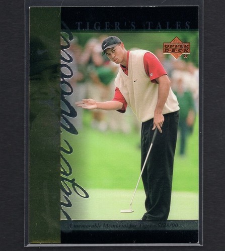 TIGER WOODS 2001 Upper Deck Tiger's Tales Golf Rookie RC Sports Card #24 PSA