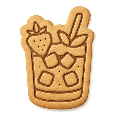 Strawberry Basil Smash Cookie Cutter & Stamp, Fondant & Clay - 4x2.7