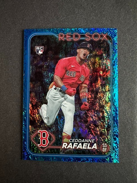 2024 Topps Series 1 Ceddanne Rafaela Blue Holofoil /999 #313 RC