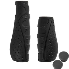 Bike Handlebar Grips,Comfortable Short Bicycle Grips No-Slip Soft Rubber Ergo...