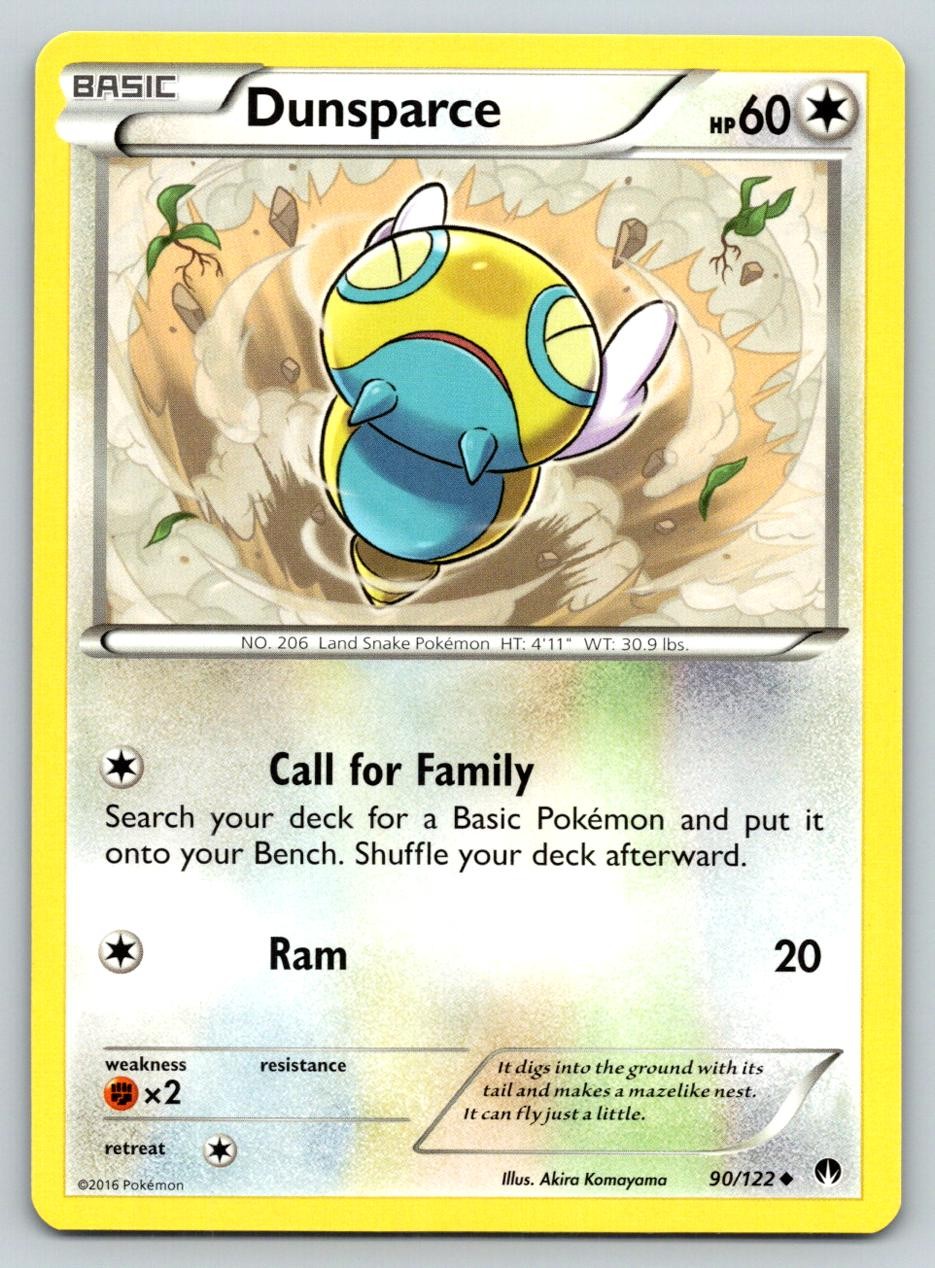 DUNSPARCE 90/122 UC BREAKPOINT POKEMON LP KOMAYAMA