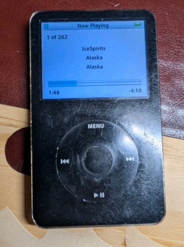 Apple iPod Classic 5th Gen PA146LL 128GB SD Upgraded Working A1136 Wolfram DAC