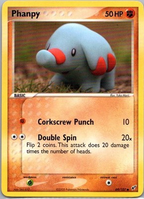 Pokemon TCG Phanpy 69/107 Deoxys LP