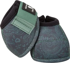 Classic Equine Spruce Paisley Dyno No Turn Bell Boots Small (Sell out)