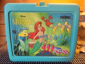Vintage Thermos Disney's The Little Mermaid Plastic Lunch Box No Thermos