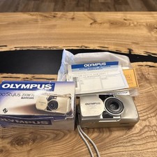 Olympus Infinity Stylus Zoom 140 Quartz Date 35mm Film Camera Zoom 70 Box