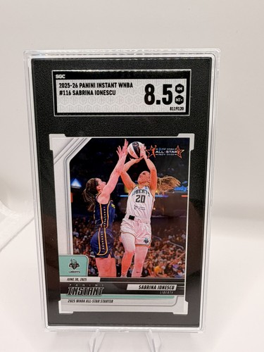 2025 Panini Instant WNBA Sabrina Ionescu SGC 8.5 NM MT+ 1/752 SP Liberty #116