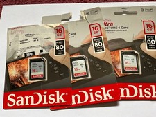 3pcs 16gb SANDISK ULTRA SDHC DIGITAL MEMORY CARD for sdhc NIKON CANON Cameras