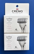 CREMO - 5 Blade Barber Grade Razor Refill Cartridges - Lot of 2 packs - 8 Total