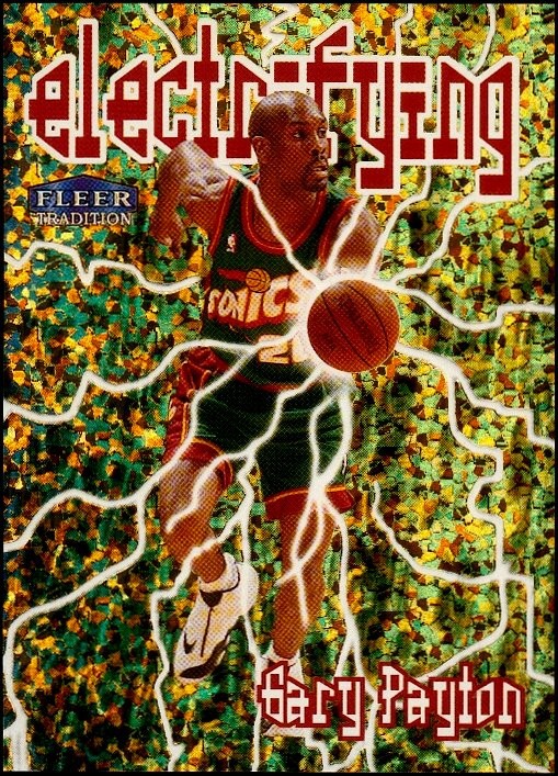 1998-99 FLEER TRADITION Basketball #9E ELECTRIFYING GARY PAYTON NM or Better!